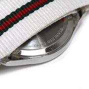  Shop Authentic Gucci G Timeless Quartz White DIal White NATO Strap Watch For Men - YA126322 - Luxxuri