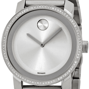  Shop Authentic Movado Bold Diamonds Silver Dial Silver Steel Strap Watch for Women - 3600149 - Luxxuri