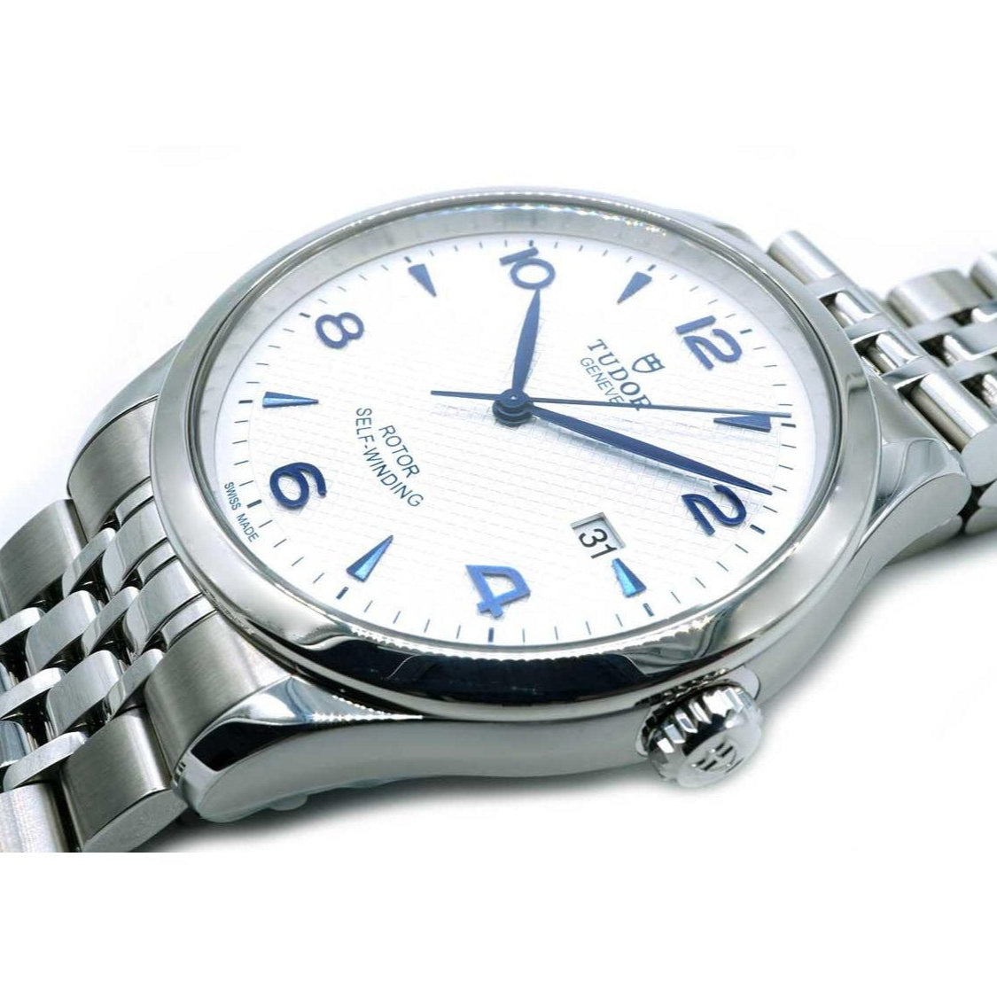  Shop Authentic Tudor 1926 Automatic White Dial Silver Steel Strap Watch for Men - M91650-0005 - Luxxuri