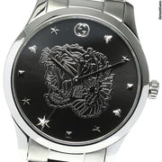  Shop Authentic Gucci G Timeless Diamonds Black Dial Silver Steel Strap Watch For Women - YA1264125 - Luxxuri