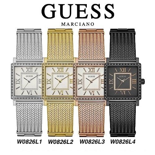  Shop Authentic Guess Highline Black Dial Black Mesh Bracelet Watch for Women - W0826L4 - Luxxuri
