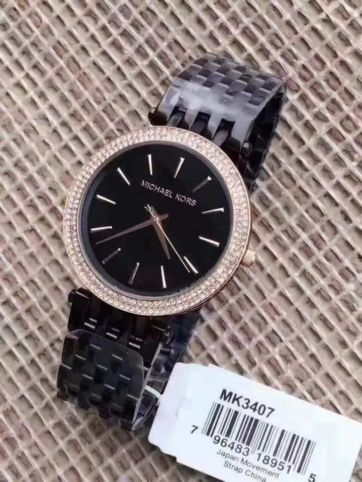  Shop Authentic Michael Kors Darci Black Dial Black Steel Strap Watch for Women - MK3407 - Luxxuri