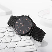 Shop Authentic Calvin Klein Minimal Black Dial Black Mesh Bracelet Watch for Women - K3M23421 - Luxxuri