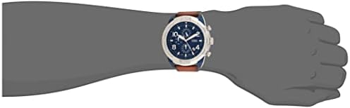  Shop Authentic Fossil Bronson Chronograph Luggage Blue Dial Brown Leather Strap Watch for Men - FS5829 - Luxxuri