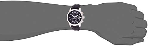  Shop Authentic Guess Exec Chronograph Quartz Black Dial Black Leather Strap Watch for Men - W0076G1 - Luxxuri