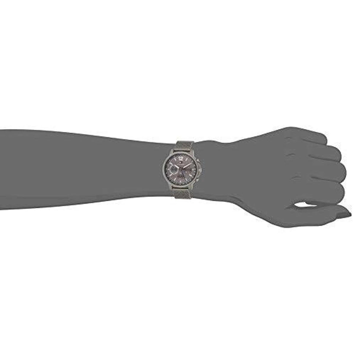  Shop Authentic Tommy Hilfiger London Chronograph Grey Dial Grey Mesh Bracelet Watch for Men - 1791530 - Luxxuri