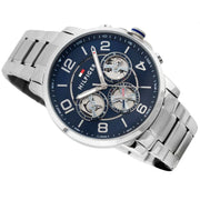  Shop Authentic Tommy Hilfiger Keagan Blue Dial Silver Steel Strap Watch for Men - 1791293 - Luxxuri