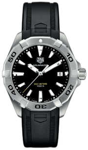 Shop Authentic Tag Heuer Aquaracer Quartz Black Dial Black Rubber Strap Watch for Men -  WBD1110.FT8021 - Luxxuri
