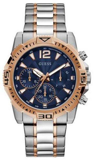  Shop Authentic Guess Commander Chronograph Blue Dial Two Tone Steel Strap Watch for Men - GW0056G5 - Luxxuri
