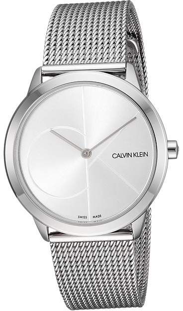  Shop Authentic Calvin Klein Minimal Silver Dial Silver Mesh Bracelet Watch for Women - K3M2212Z - Luxxuri