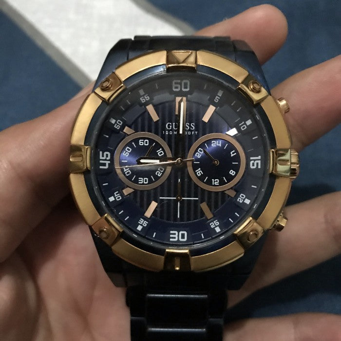  Shop Authentic Guess Jolt Analog Blue Dial Blue Steel Strap Watch for Men - W0377G4 - Luxxuri