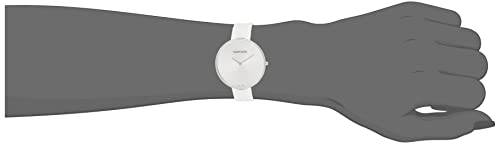  Shop Authentic Calvin Klein Full Moon White Dial White Leather Strap Watch for Women - K8Y231L6 - Luxxuri