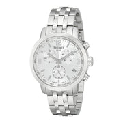  Shop Authentic Tissot PRC 200 Chronograph Quartz Silver Dial Silver Steel Strap Watch For Men - T055.417.11.037.00 - Luxxuri