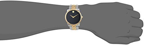  Shop Authentic Movado Museum Classic Black Dial Two Tone Steel Strap Watch For Men - 606899 - Luxxuri