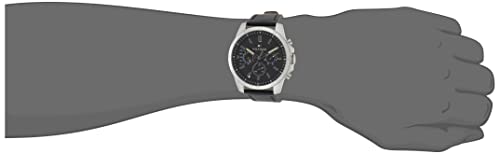  Shop Authentic Tommy Hilfiger Decker Black Dial Black Leather Strap Watch for Men - 1791563 - Luxxuri