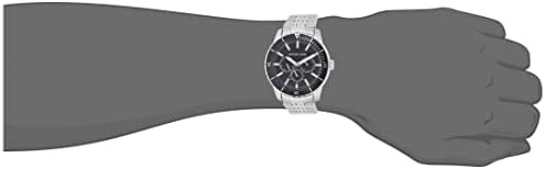  Shop Authentic Michael Kors Cunningham Multifunction Black Dial Silver Steel Strap Watch For Men - MK7156 - Luxxuri