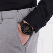  Shop Authentic Armani Exchange Outerbanks Chronograph Black Dial Brown Leather Strap Watch For Men - AX1732 - Luxxuri