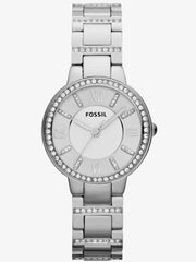  Shop Authentic Fossil Virginia Silver Dial Silver Steel Strap Watch for Women - ES3282 - Luxxuri