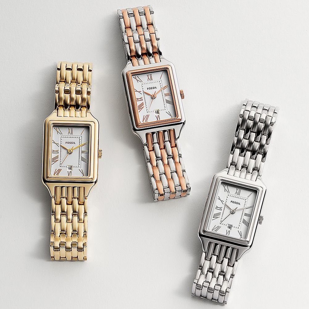  Shop Authentic Fossil Raquel Three Hand Date White Dial Silver Steel Strap Watch for Women - ES5221 - Luxxuri