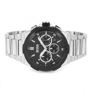  Shop Authentic Hugo Boss Supernova Chronograph Black Dial Silver Steel Strap Watch for Men - 1513359 - Luxxuri
