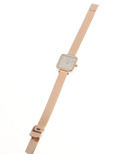  Shop Authentic Daniel Wellington Quadro Studio White Dial Rose Gold Mesh Strap Watch For Women - DW00100517 - Luxxuri
