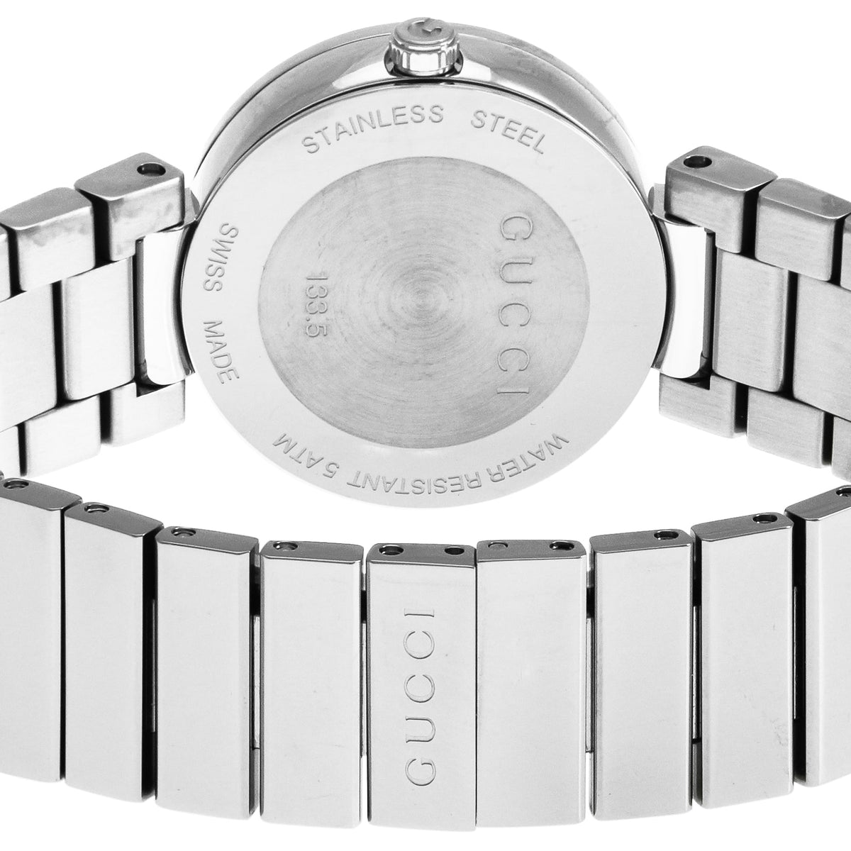  Shop Authentic Gucci Interlocking G Quartz Black Dial Black Steel Strap Watch For Women - YA133502 - Luxxuri