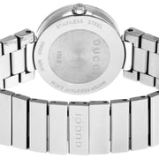  Shop Authentic Gucci Interlocking G Quartz Black Dial Black Steel Strap Watch For Women - YA133502 - Luxxuri
