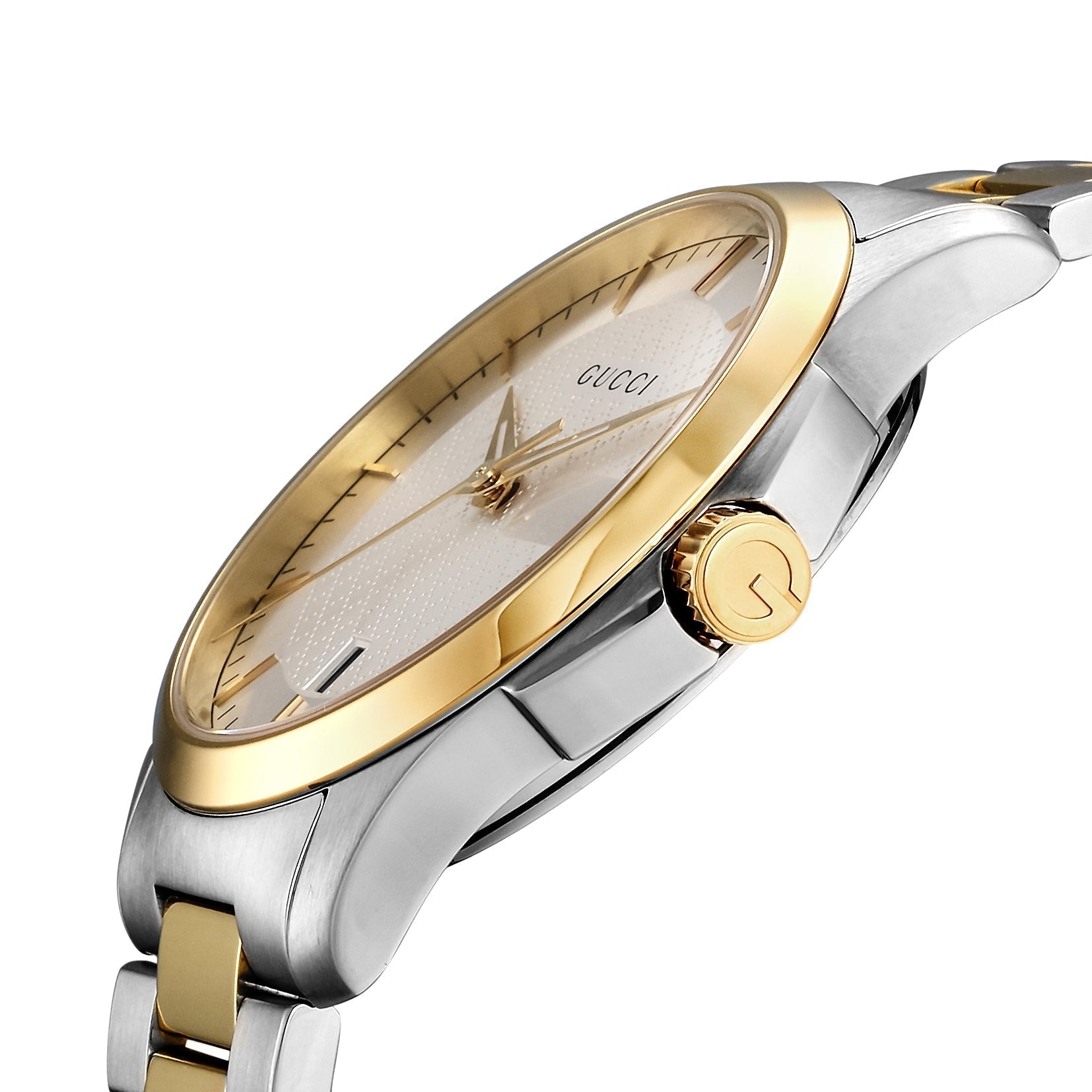  Shop Authentic Gucci G Timeless Silver Dial Two Tone Steel Strap Watch For Men - YA126474 - Luxxuri