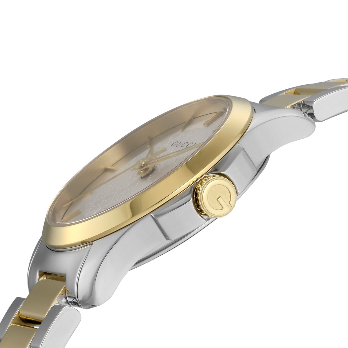  Shop Authentic Gucci G Timeless Silver Dial Two Tone Steel Strap Watch For Women - YA126563 - Luxxuri