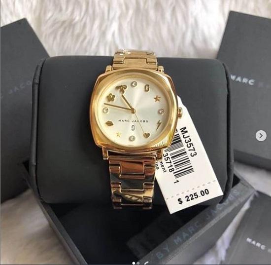  Shop Authentic Marc Jacobs Mandy White Dial Gold Steel Strap Watch for Women - MJ3573 - Luxxuri