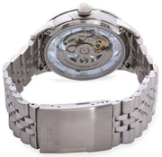  Shop Authentic Fossil Townsman Automatic Skeleton Blue Dial Silver Steel Strap Watch for Men - ME3073 - Luxxuri