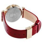  Shop Authentic Versace Greca Meander Red Dial Red Leather Strap Watch for Women - VELW00320 - Luxxuri