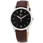  Shop Authentic Fossil The Minimalist 3H Black Dial Brown Leather Strap Watch for Men - FS5464 - Luxxuri