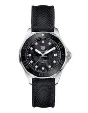  Shop Authentic Tag Heuer Aquaracer Quartz Mother of Pearl Black Dial Black NATO Strap Watch for Women - WAY131M.FT6092 - Luxxuri