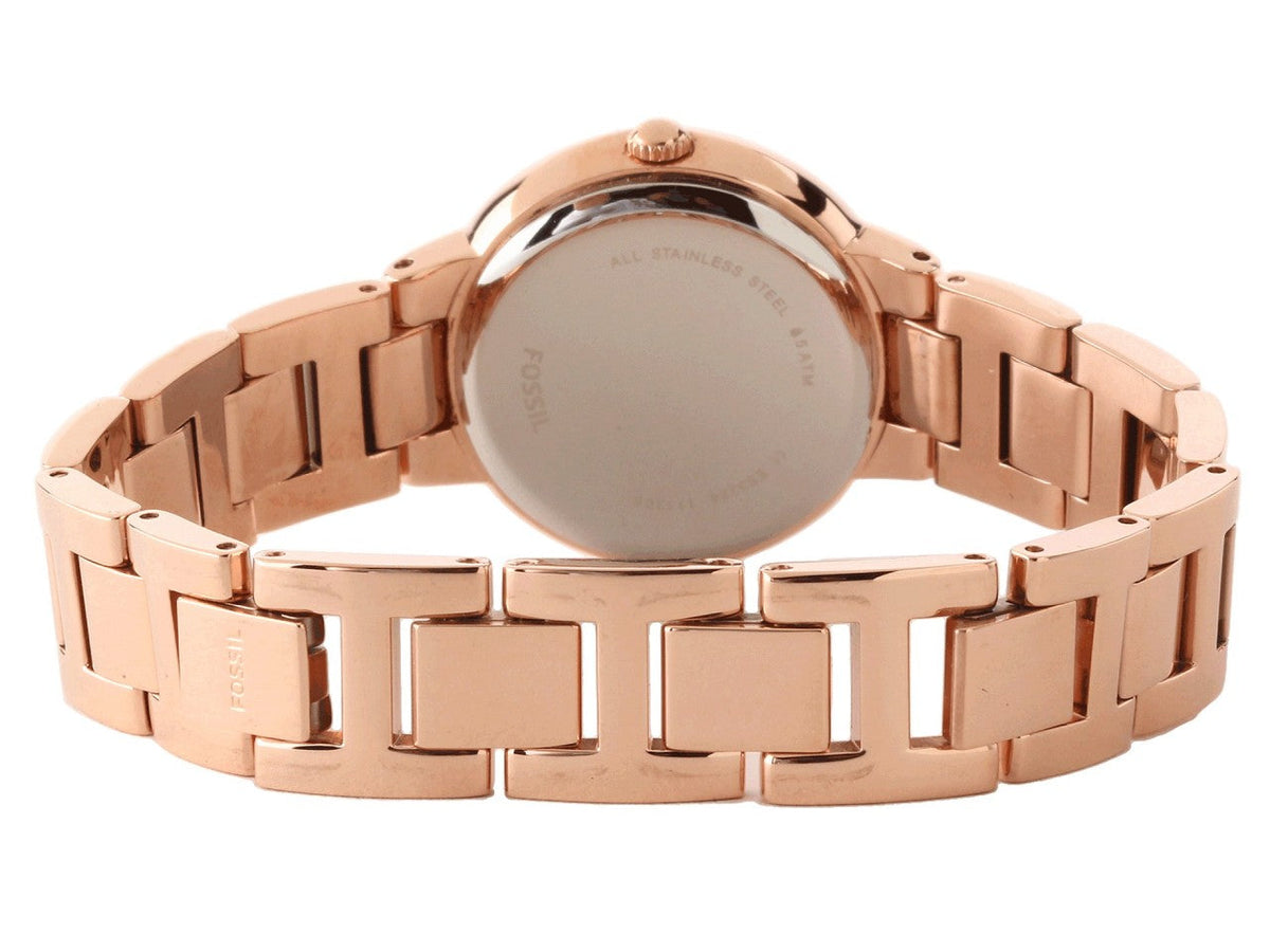  Shop Authentic Fossil Virginia White Dial Rose Gold Steel Strap Watch for Women - ES3284 - Luxxuri