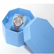  Shop Authentic Swarovski Octea Nova Beige Dial Grey Leather Strap Watch for Women - 5649999 - Luxxuri