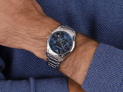  Shop Authentic Emporio Armani Chronograph Quartz Blue Dial Silver Steel Strap Watch For Men - AR11082 - Luxxuri