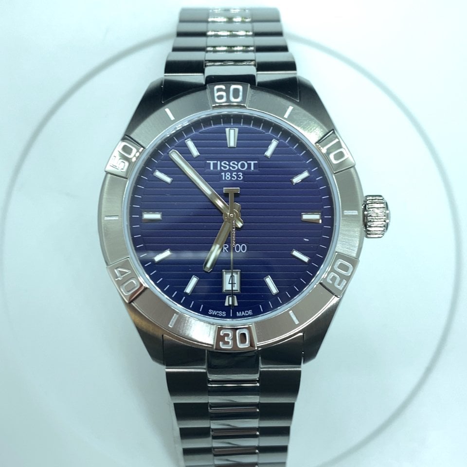  Shop Authentic Tissot PR 100 Sport Blue Dial Silver Steel Strap Watch For Men - T101.610.11.041.00 - Luxxuri