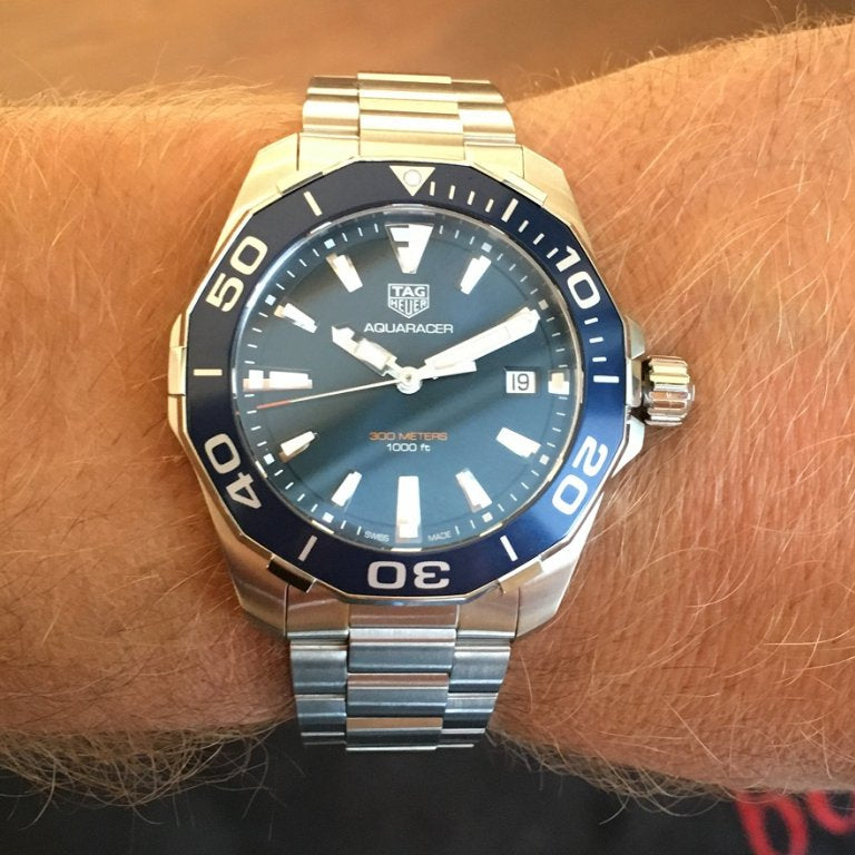  Shop Authentic Tag Heuer Aquaracer Blue Dial Watch for Men - WAY111C.BA0928 - Luxxuri