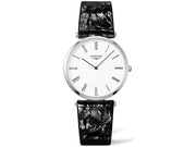  Shop Authentic Longines La Grande Classique De Longines White Dial Black Leather Strap Watch for Women - L4.755.4.11.2 - Luxxuri