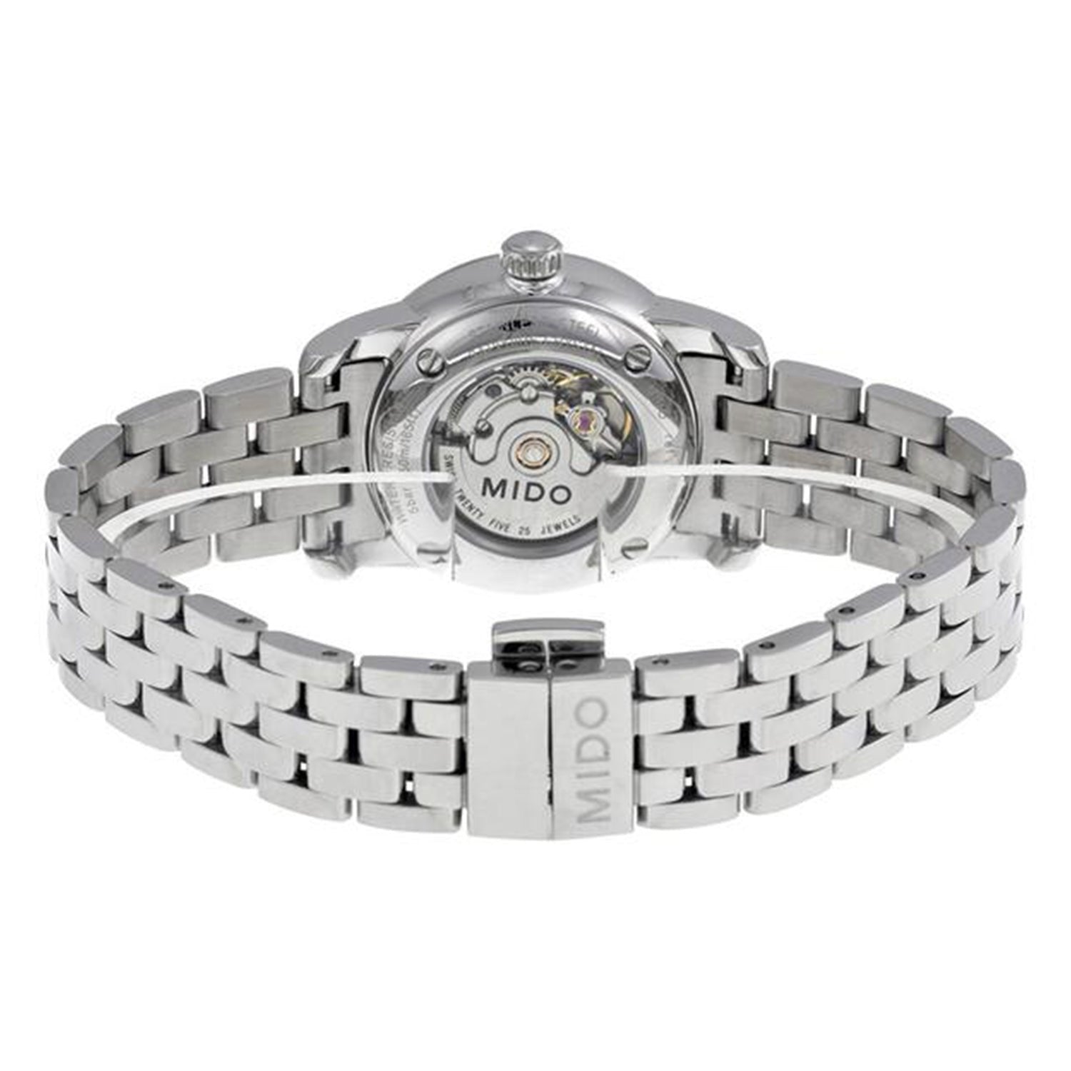  Shop Authentic Mido Baroncelli III Automatic Silver Dial Silver Steel Strap Watch For Women - M7600.4.21.1 - Luxxuri