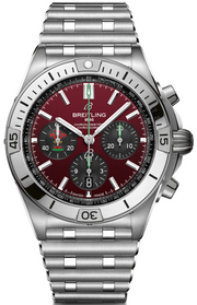  Shop Authentic Breitling Chronomat B01 42 Six Nations Wales Red Dial Silver Steel Strap Watch for Men - AB0134A61K1A1 - Luxxuri