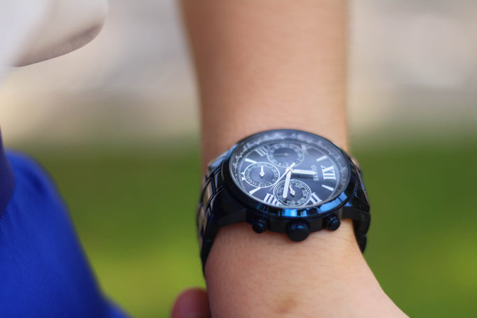  Shop Authentic Guess Chronograph Multifunction Blue Dial Blue Steel Strap Watch For Women - W0330L6 - Luxxuri