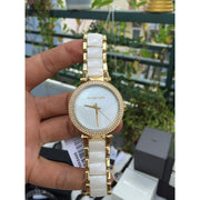  Shop Authentic Michael Kors Parker Mother of Pearl Dial Two Tone Steel Strap Watch for Women - MK6400 - Luxxuri