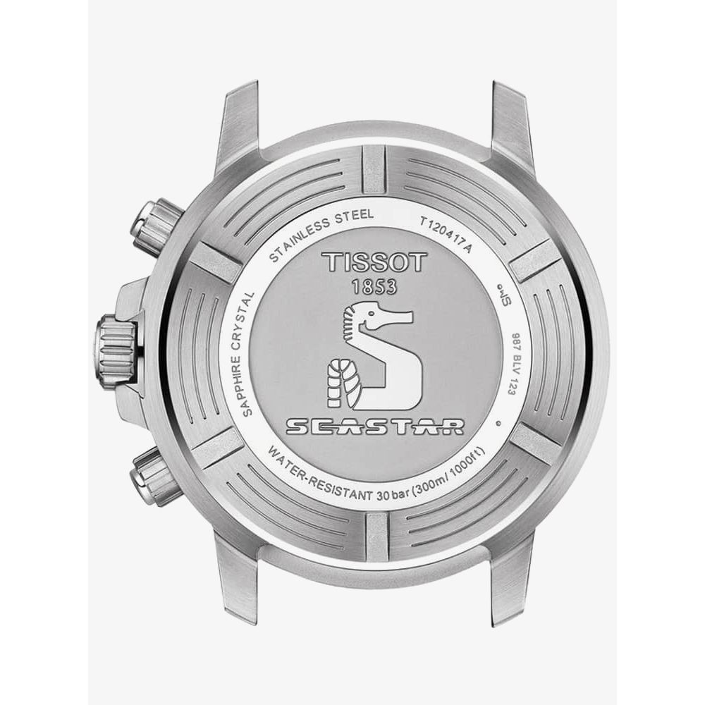  Shop Authentic Tissot Seastar 1000 Chronograph Blue Dial Silver Mesh Bracelet Watch For Men - T120.417.11.041.02 - Luxxuri