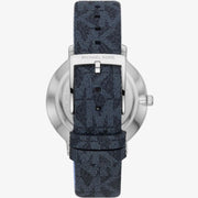  Shop Authentic Michael Kors Pyper Quartz Silver Dial Blue Leather Strap Watch For Women - MK7244 - Luxxuri
