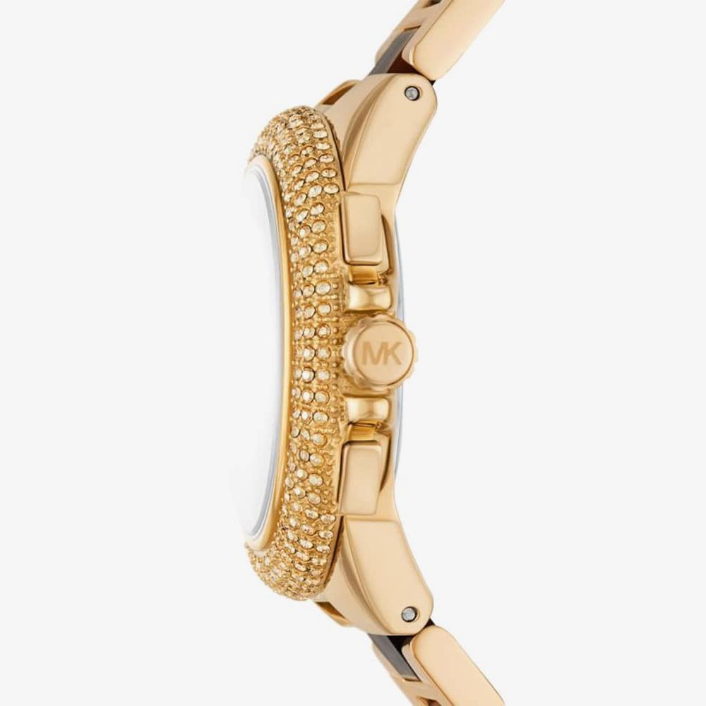  Shop Authentic Michael Kors Camille Chronograph Brown Dial Two Tone Steel Strap Watch For Women - MK7269 - Luxxuri