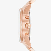  Shop Authentic Michael Kors Ritz Chronograph Rose Gold Dial Rose Gold Steel Strap Watch For Women - MK7302 - Luxxuri