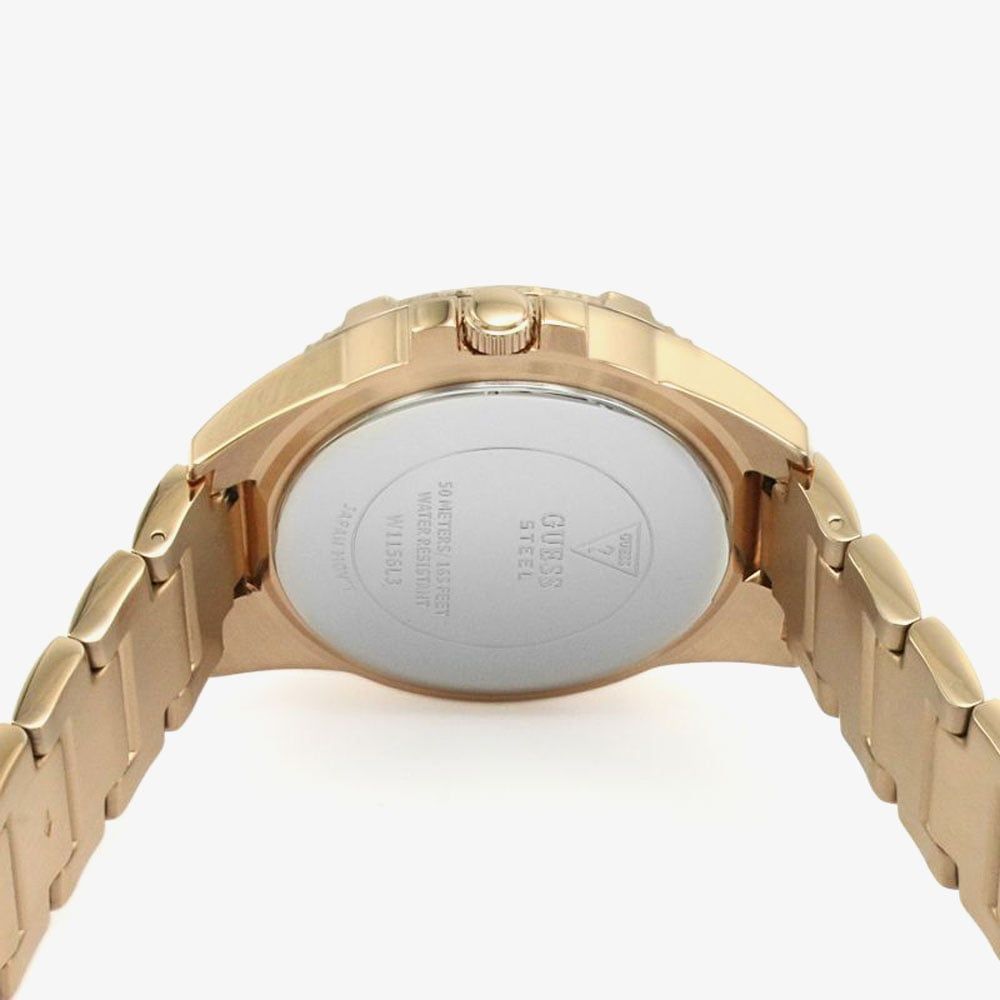  Shop Authentic Guess Frontier Diamonds Rose Gold Dial Rose Gold Steel Strap Watch For Women - W1156L3 - Luxxuri