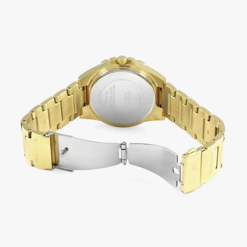  Shop Authentic Guess Frontier Diamonds Gold Dial Gold Steel Strap Watch For Women - W1156L2 - Luxxuri